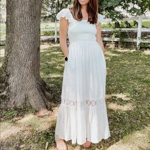 Vici maxi smocked dress